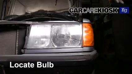 1989 Mercedes-Benz 190E 2.6 2.6L 6 Cyl. Éclairage Feux de route (remplacer l'ampoule)